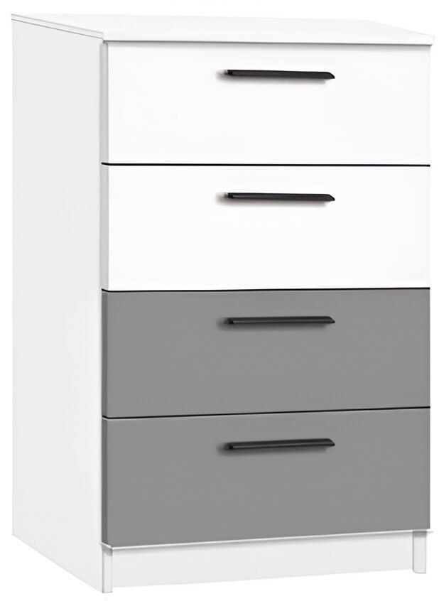 Image Comoda Modern Andi 4S White/Grey Slate