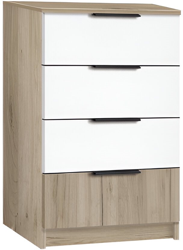 Image Комод Modern Komfort 4S Kraft Oak Grey/White