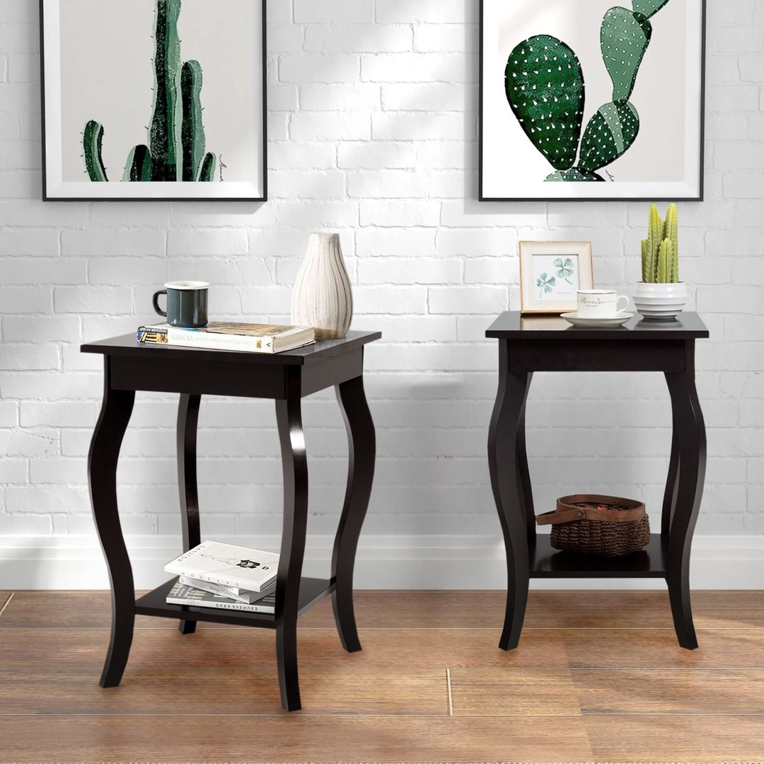 Image Набор журнальных столиков Costway HW65646CF-2 Brown