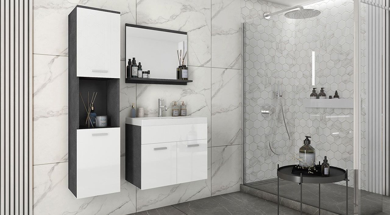 Image Комплект мебели Bratex Montreal Matera/White Gloss