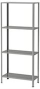 Image Стеллаж Ikea Hyllis 60x27x140 Silver