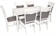 Image Set de bucatarie Evelin SANFLOWER White + 6 scaune HV-3167 White/NV-10WP Grey