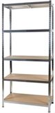 Image Стеллаж Malatec 23768 180x90x40см Silver/Brown