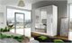 Image Шкаф купе Space Meble Bega II 180x215x58 White Matte