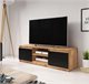 Image Тумба под телевизор Bratex Dingo 120 Wotan Oak/Black Graphite