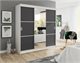 Image Шкаф купе Prime Furniture Bill 3 200x205x59 White/Graphite