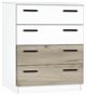Image Комод Modern Andi 4B White/Oak Kraft Gray