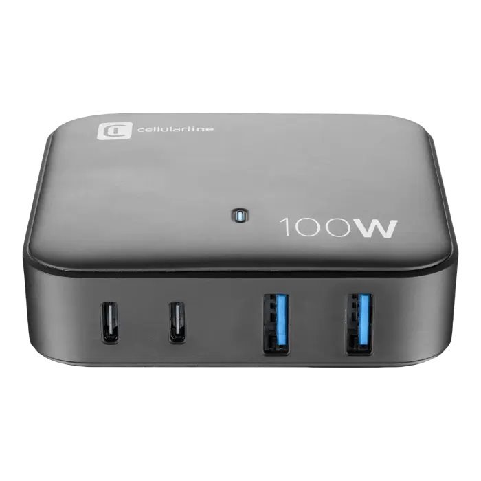 Image Зарядное устройство Cellularline Wall Charger GAN 100W Black