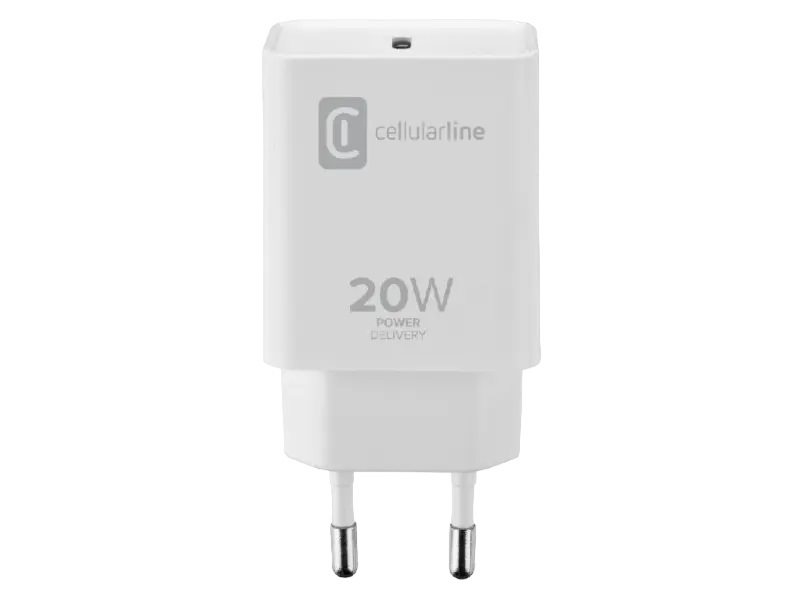 Image Incarcator Cellularline USB-C Charger 20W White