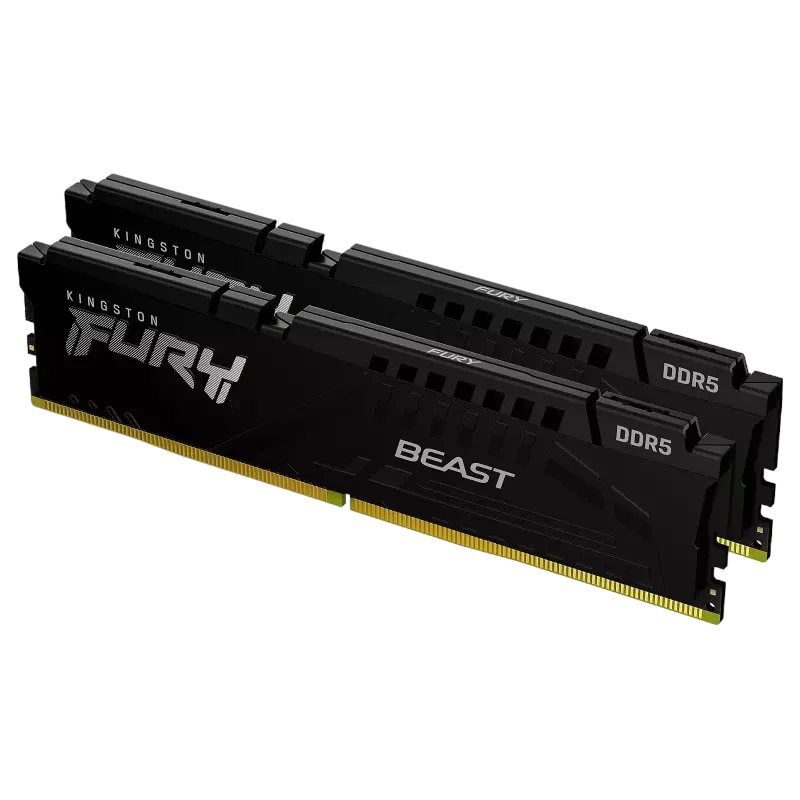 Image Memorie RAM Kingston FURY Beast 16GB DDR5-6000MHz Kit (KF560C30BBK2-16)