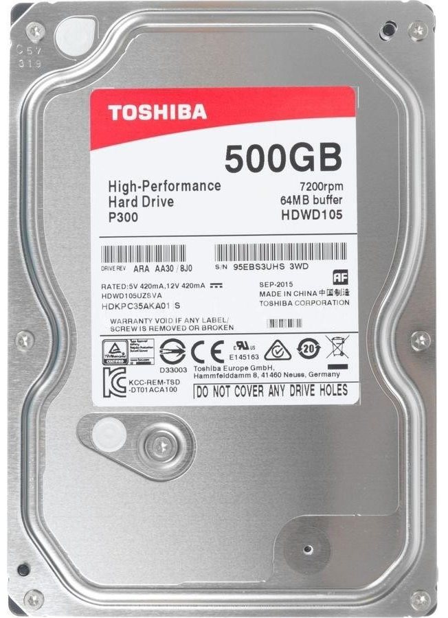 Image Накопитель Toshiba HDWD105UZSVA P300 500GB