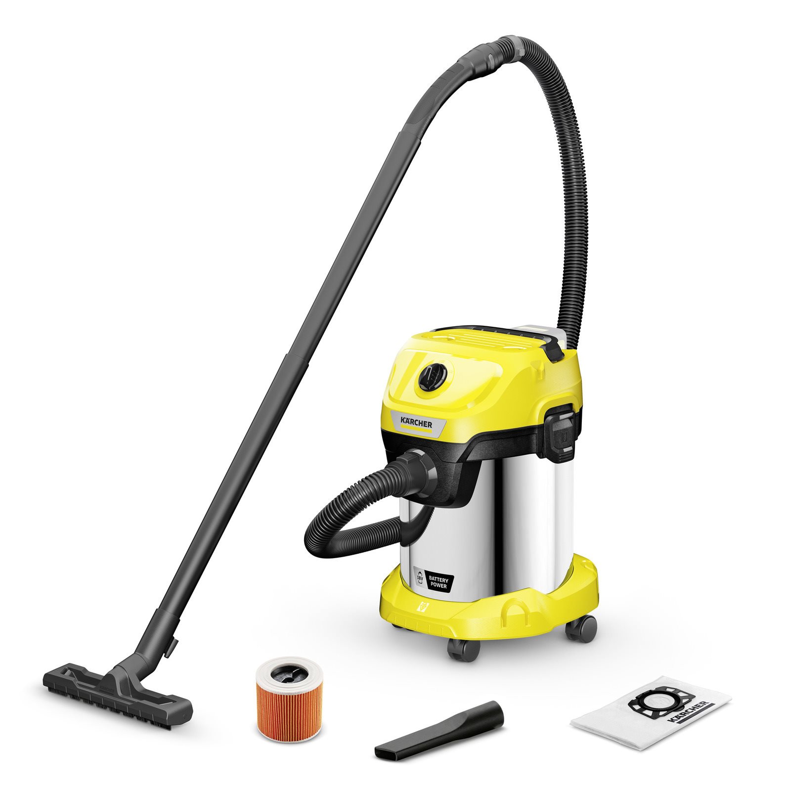 Image Промышленный пылесос Karcher WD 3-18 S (1.628-575.0)