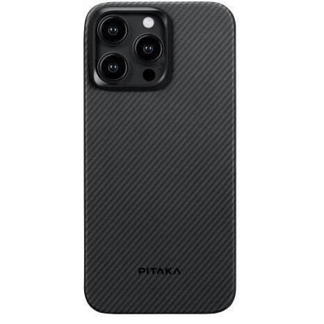 Image Чехол Pitaka MagEZ Case 4 for iPhone 15 Pro Black/Grey Twill 600D