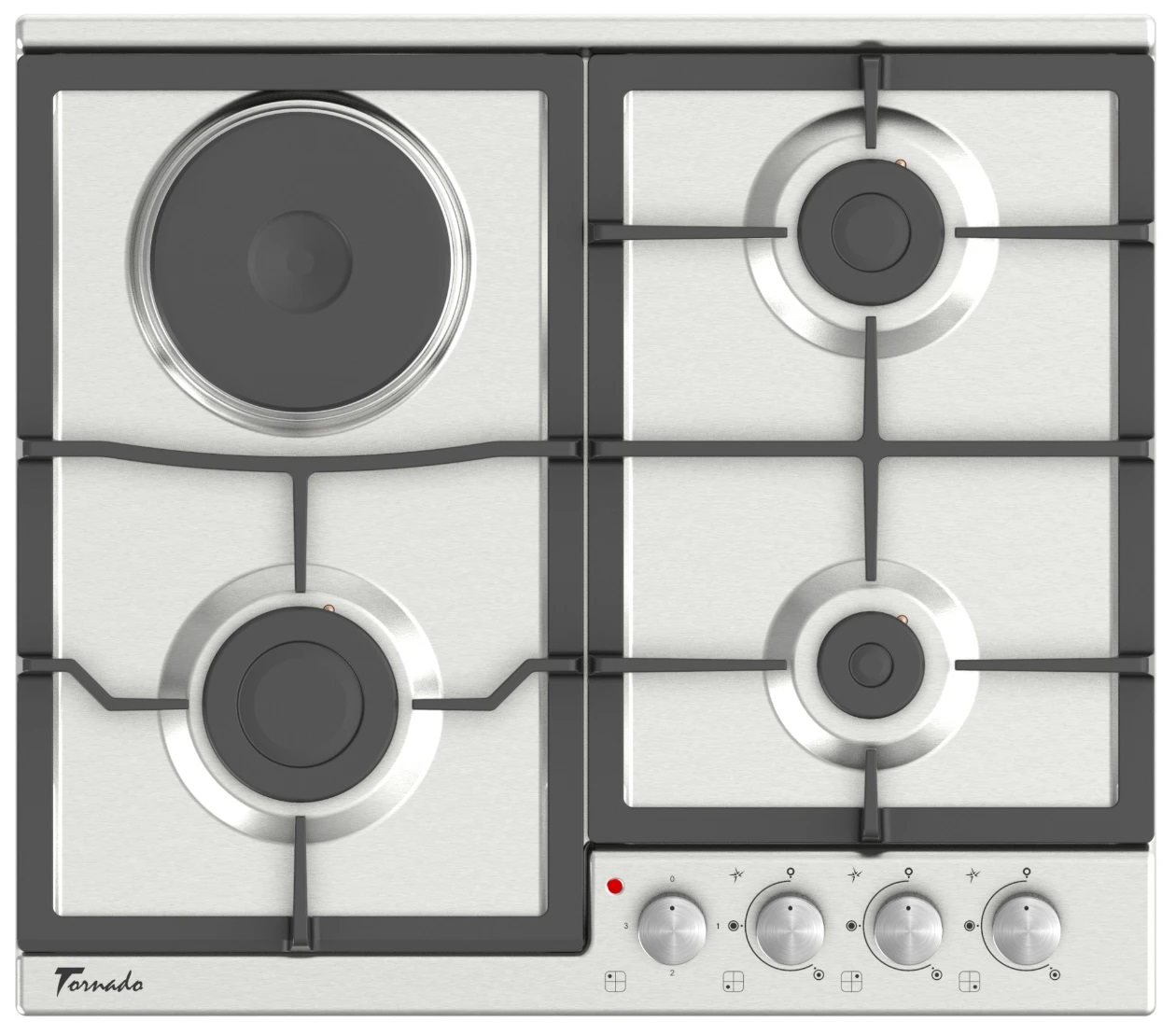 Image Варочная панель комбинированная Tornado BRD60 3G1E IX