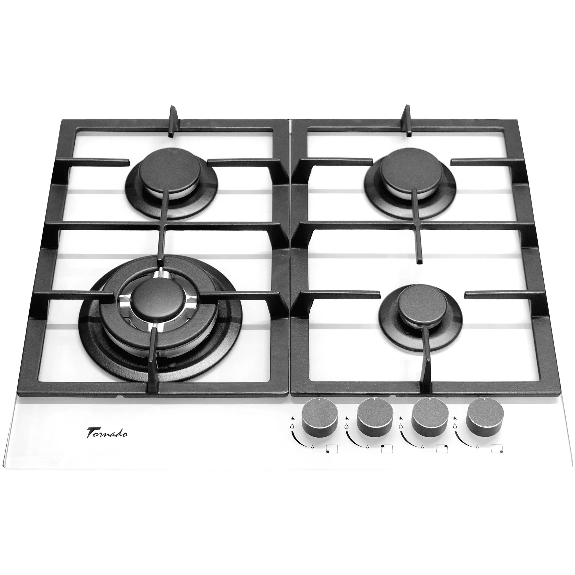 Image Plită incorporabilă cu gaz Tornado TR4033 White Glass