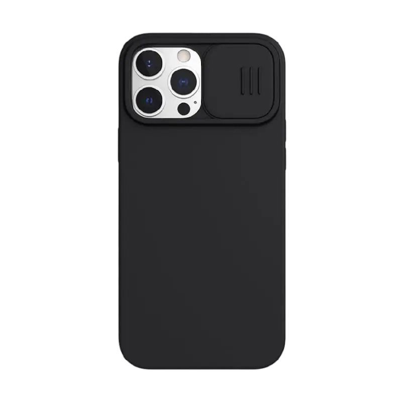 Image Чехол Nillkin for Apple iPhone 13 Pro CamShield Silky Magnetic Silicone Elegant Black