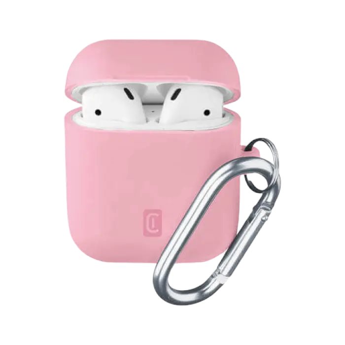 Image Husă pentru căști Cellularline for Apple Airpods 1 & 2 Pink