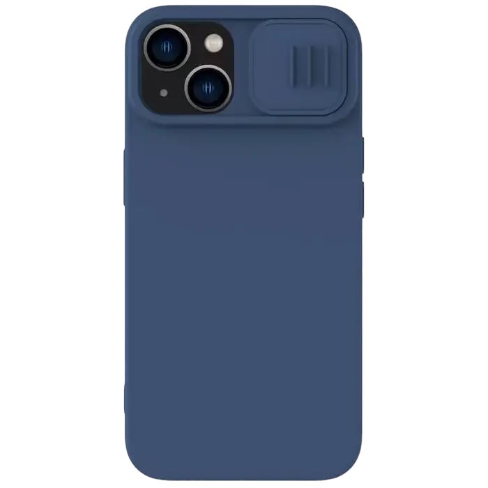 Image Husă Nillkin for Apple iPhone 15 Plus CamShield Silky Silicone Midnight Blue