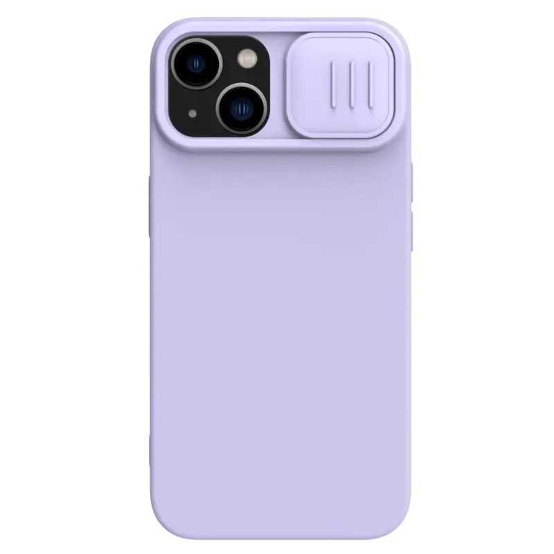 Image Husă Nillkin for Apple iPhone 15 Plus CamShield Silky Silicone Misty Purple