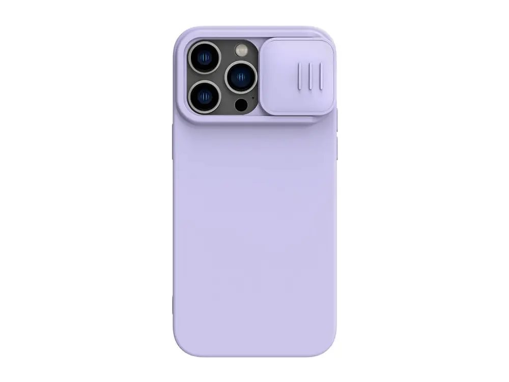 Image Husă Nillkin for Apple iPhone 14 Pro CamShield Silky Silicone Misty Purple