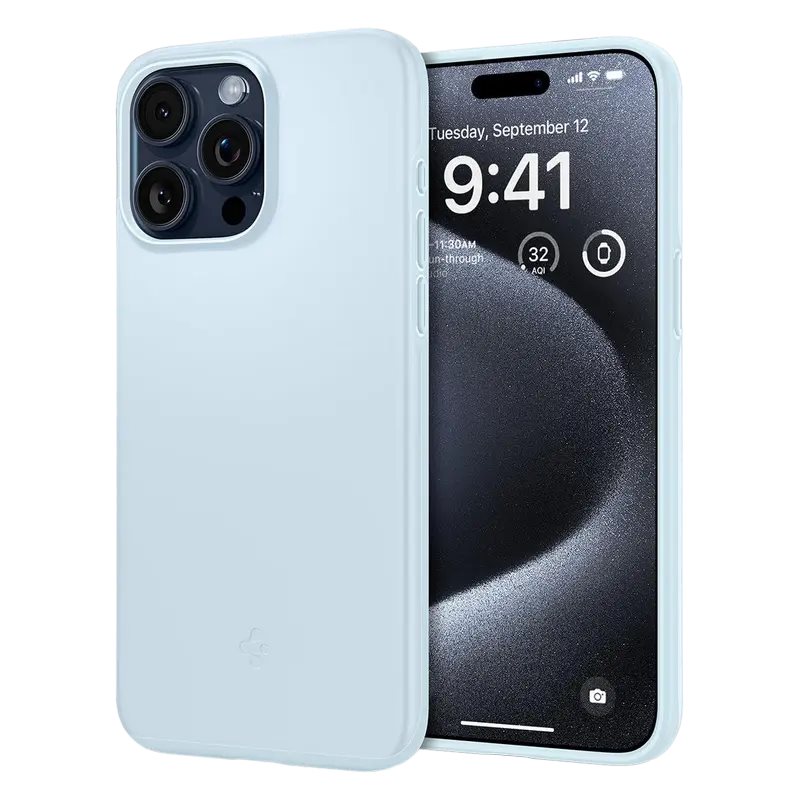 Image Husă Spigen for iPhone 15 Thin Fit Mute Blue
