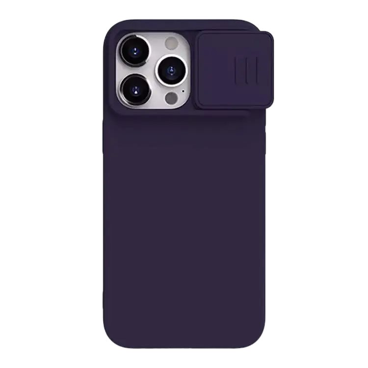 Image Husă Nillkin Apple iPhone 15 Pro Max CamShield Silky Silicone Dark Purple