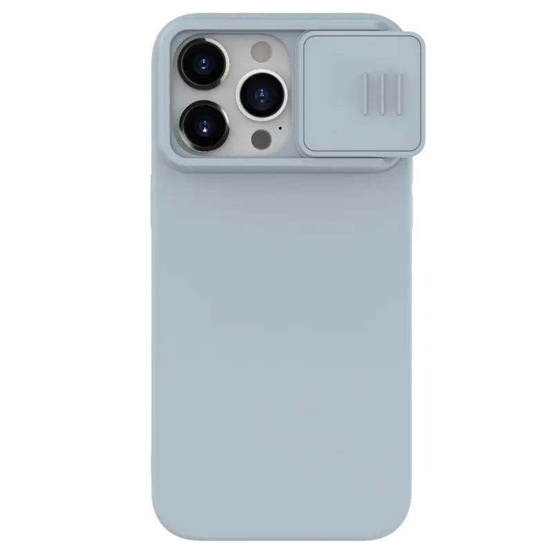 Image Husă Nillkin for Apple iPhone 15 Pro CamShield Silky Silicone Star Gray