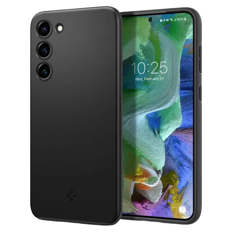 Image Husă Spigen for Samsung Galaxy S23 Plus Thin Fit Black