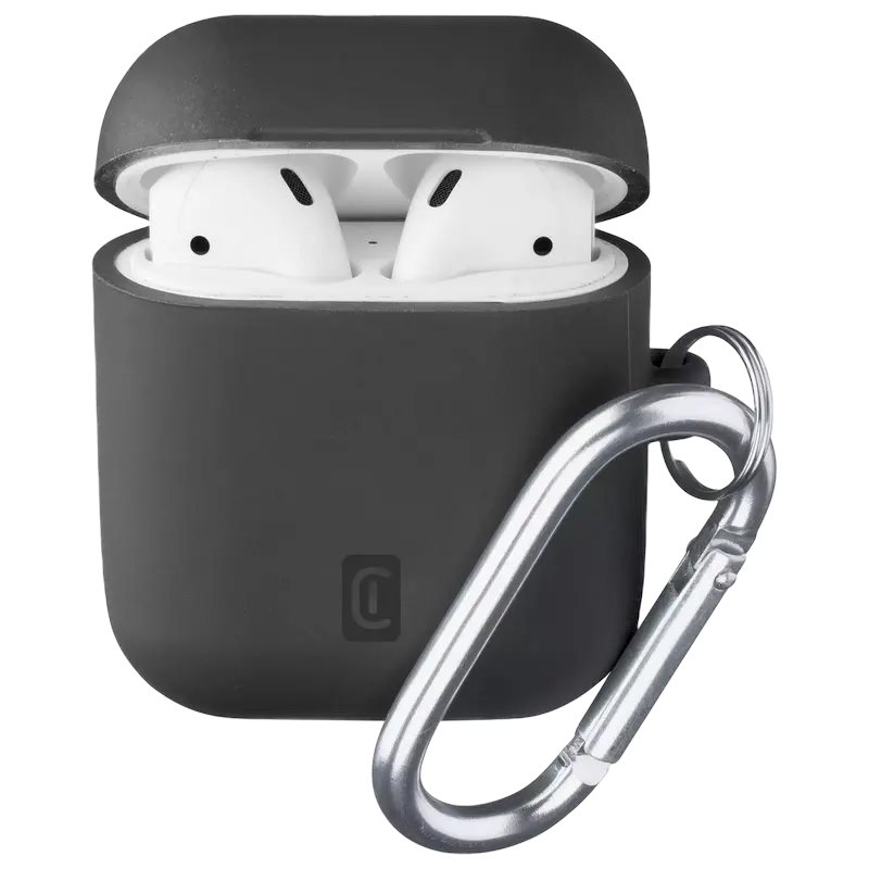 Image Чехол для наушников Cellularline for Apple Airpods 1/2 Bounce Black