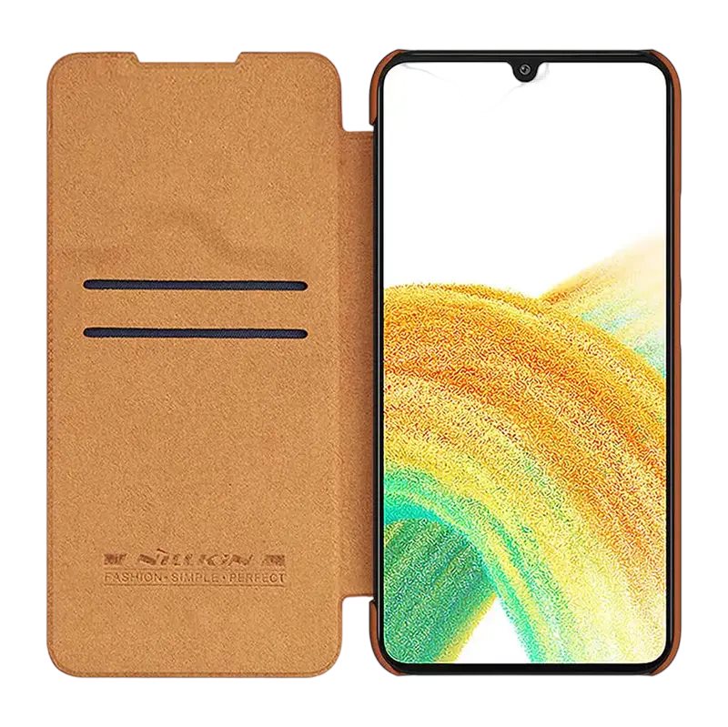Image Husă Nillkin Samsung Galaxy A34 Qin LC Brown
