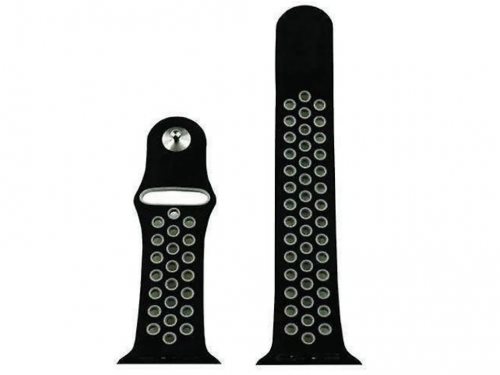 Image Ремешок Helmet Sport Apple Watch Strap Silica Gel 38/40/41mm M/L Gray Black