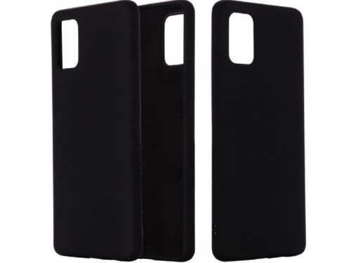 Image Чехол Helmet Samsung Galaxy A03s Liquid Silicone Black