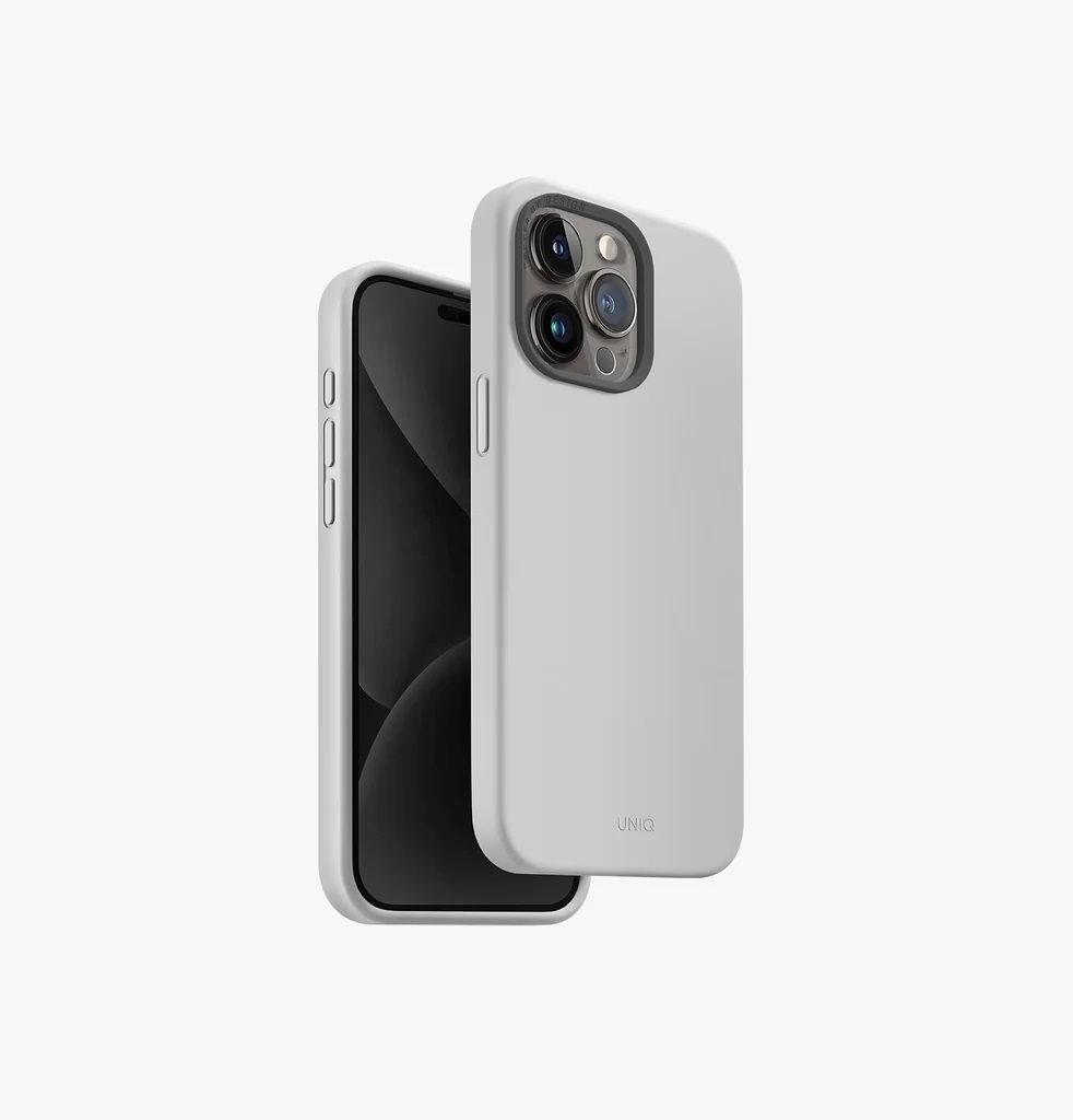 Image Husă Uniq iPhone 15 Pro Max Hybrid Magclik Charging Lino Hue Grey