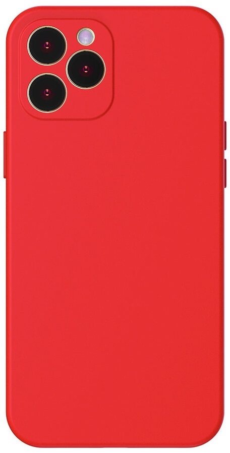 Image Husă Baseus Liquid Silicone Gel Protective iPhone 12 Pro Max Red