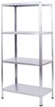 Image Стеллаж Strategic 4 полок max.45 150x75x30 Silver