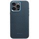 Image Husă Pitaka MagEZ Case Pro 4 for iPhone 15 Pro Max Black/Blue Twill 1500D