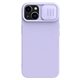 Image Husă Nillkin for Apple iPhone 15 Plus CamShield Silky Silicone Misty Purple