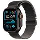 Image Ceas inteligent Apple Watch Ultra 2 GPS+LTE 49mm MX5U3 Black Titanium/Black Titanium Milanese Loop M