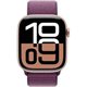 Image Умные часы Apple Watch Series 10 GPS+LTE 46mm MWY83 Rose Gold Aluminium Case, Plum Sport Loop