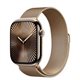 Image Ceas inteligent Apple Watch Series 10 GPS+LTE 42mm MX083 Gold Titanium Gold Milanese Loop