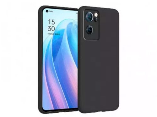Image Чехол Helmet Oppo Reno 7 Lite Liquid Silicone Black