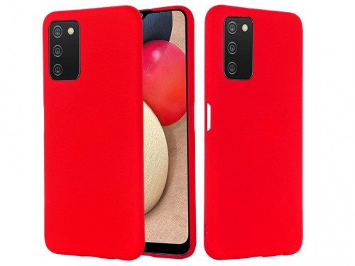 Image Husă Helmet for Samsung Galaxy A03s Liquid Silicone Red