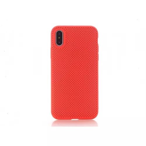 Image Husă Helmet Liquid Silicone Grid for Samsung Galaxy A10 Red