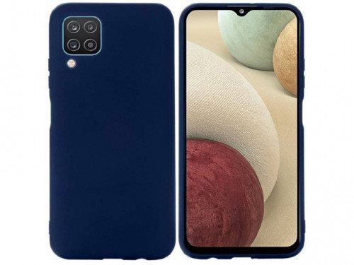 Image Чехол Helmet for Samsung Galaxy M12 Liquid Silicone Blue