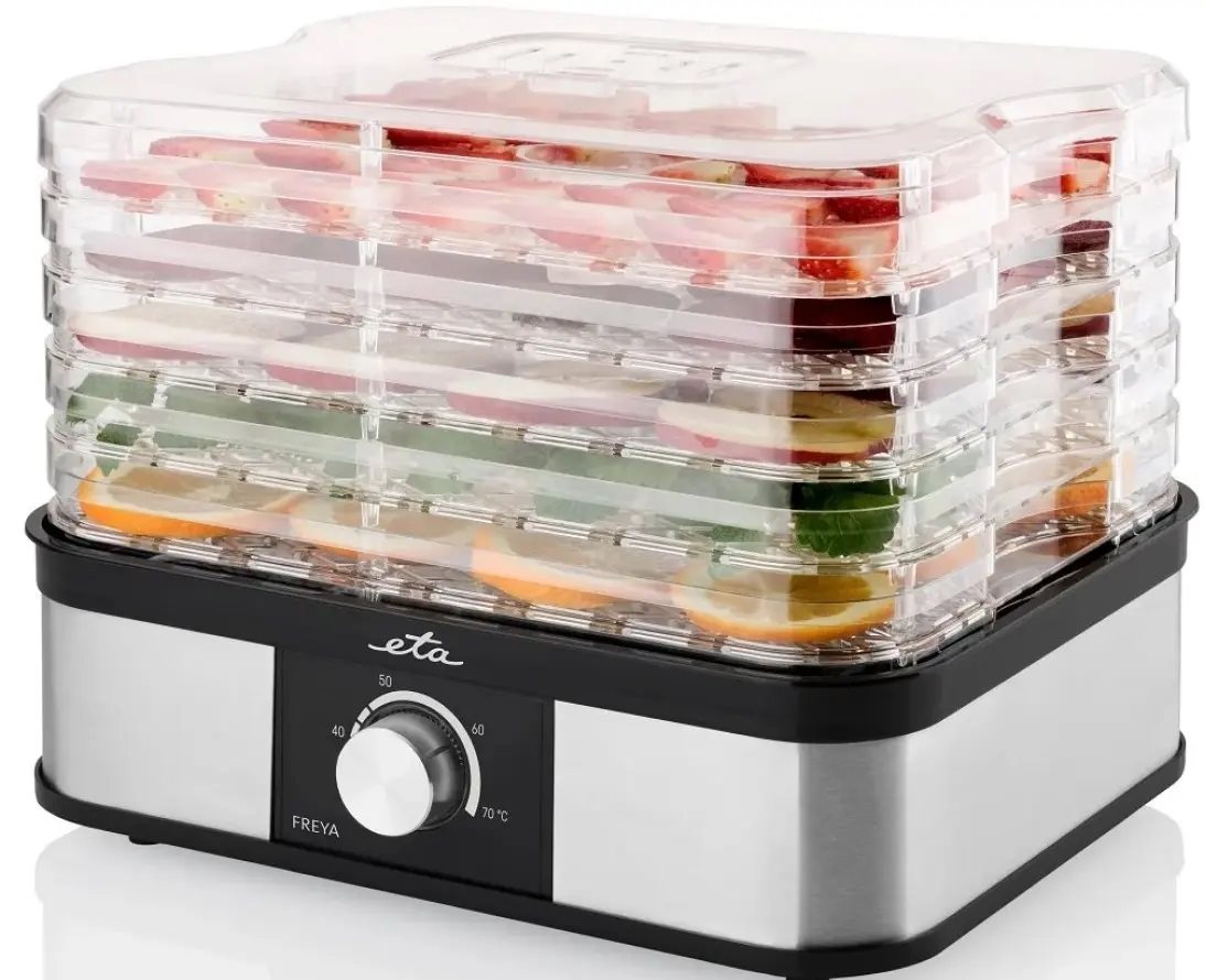 Image Сушилка для овощей и фруктов ETA Freya 530190000 Black/Inox
