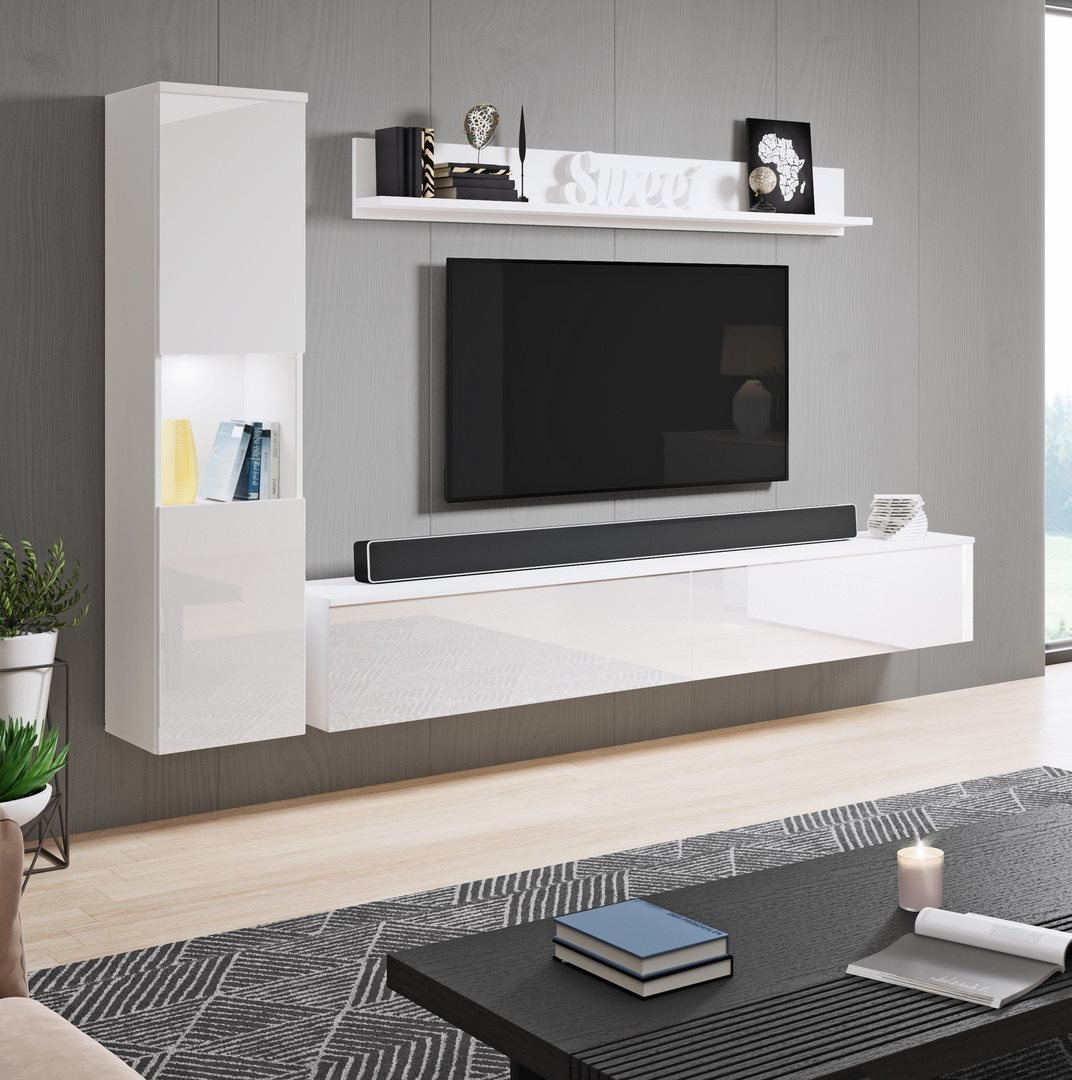 Image Стенка Bratex Paris White/White Gloss