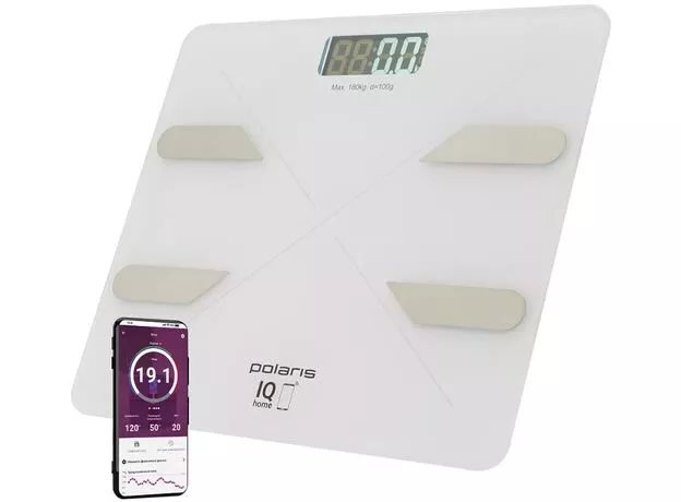 Image Весы напольные Polaris PWS 1898 IQ Home White