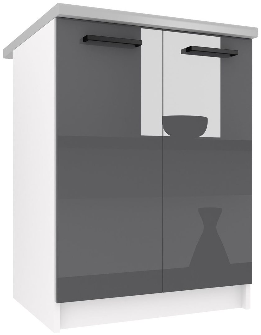 Image Нижний модуль Belini INF SD2-60/0/WT/S/BB/B1 Gray High Gloss