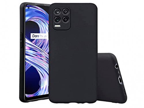 Image Чехол Helmet Realme 8 Liquid Silicon Black