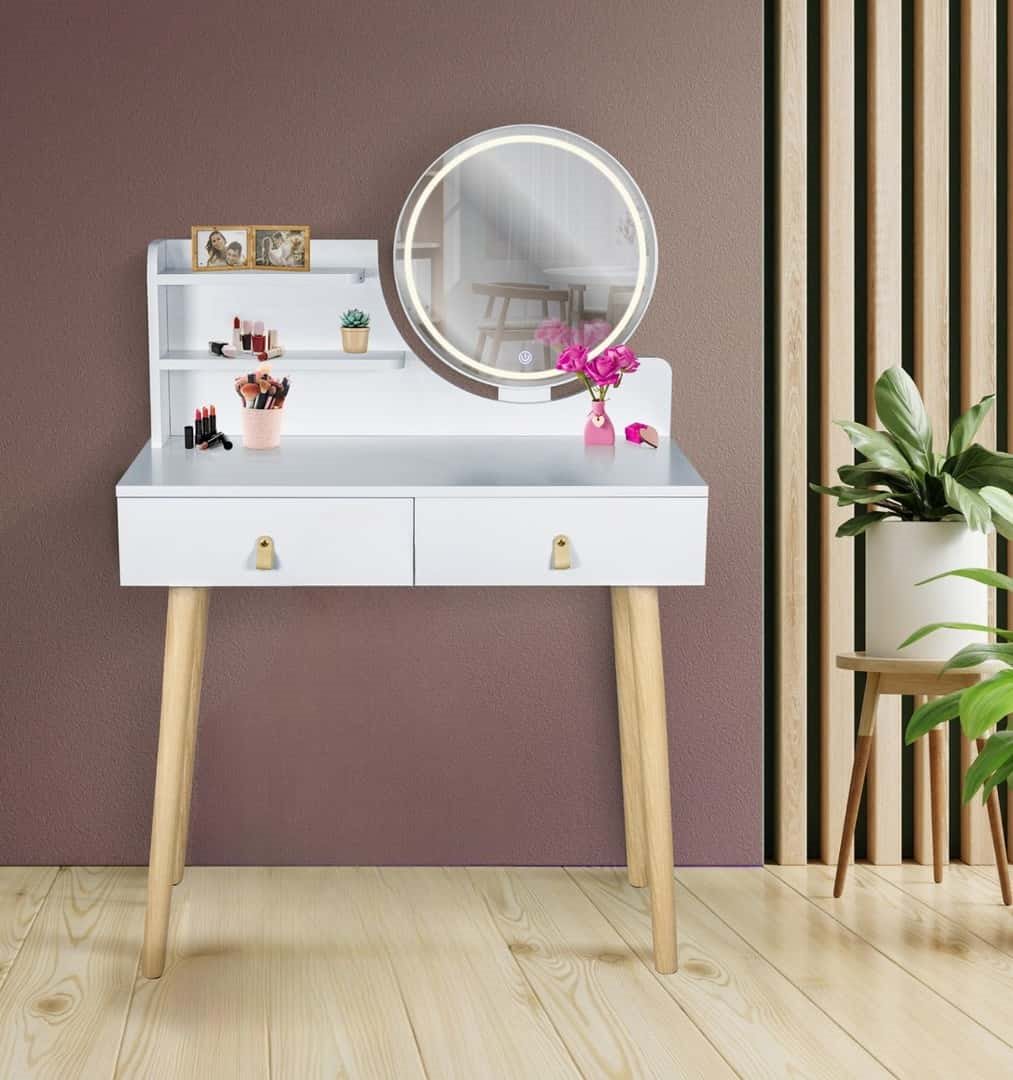 Image Măsuţă de toaletă Jumi Scandi CM-254145 White/Pine